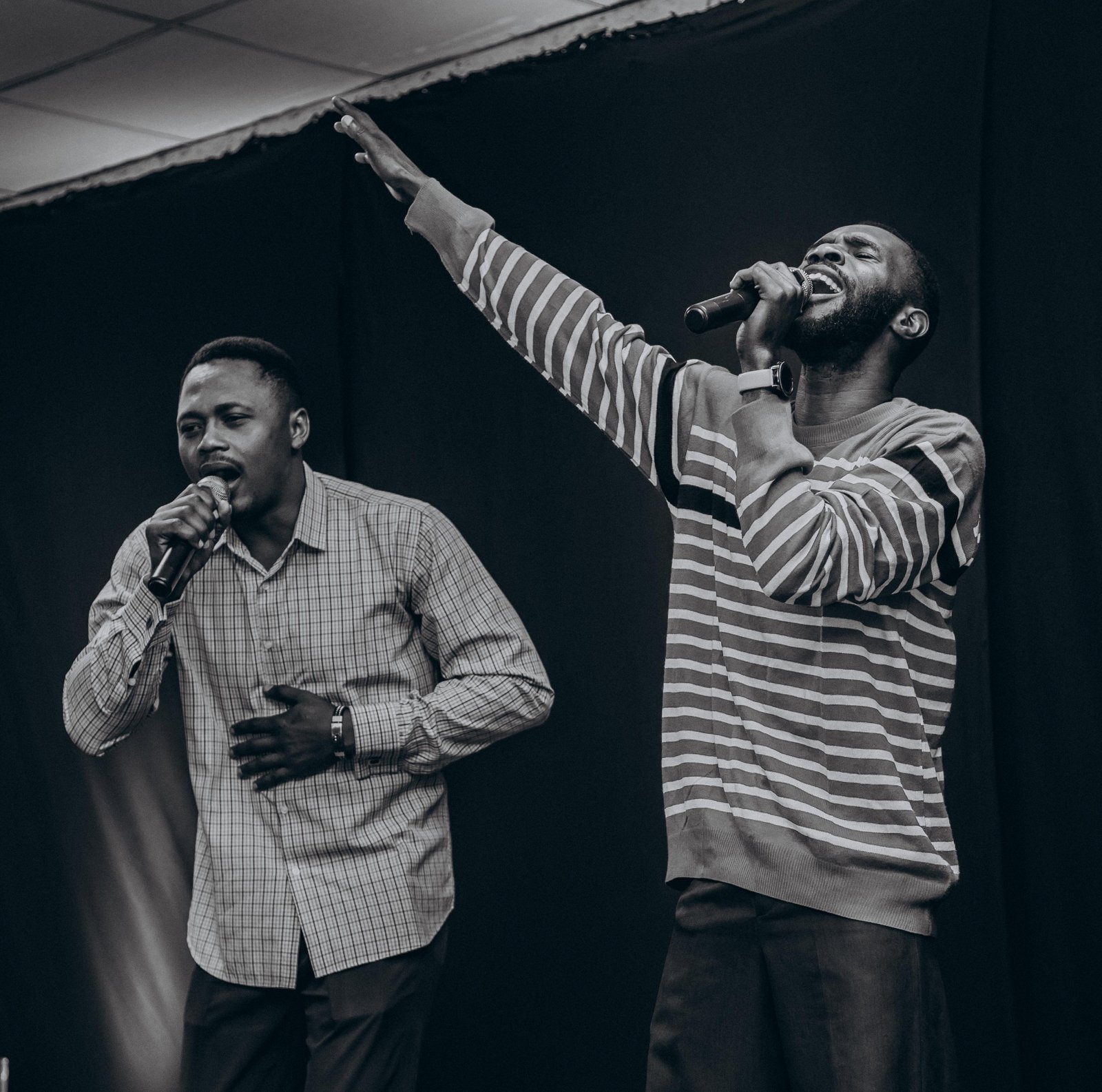 Worship team leading a song at Rig Church Lagos